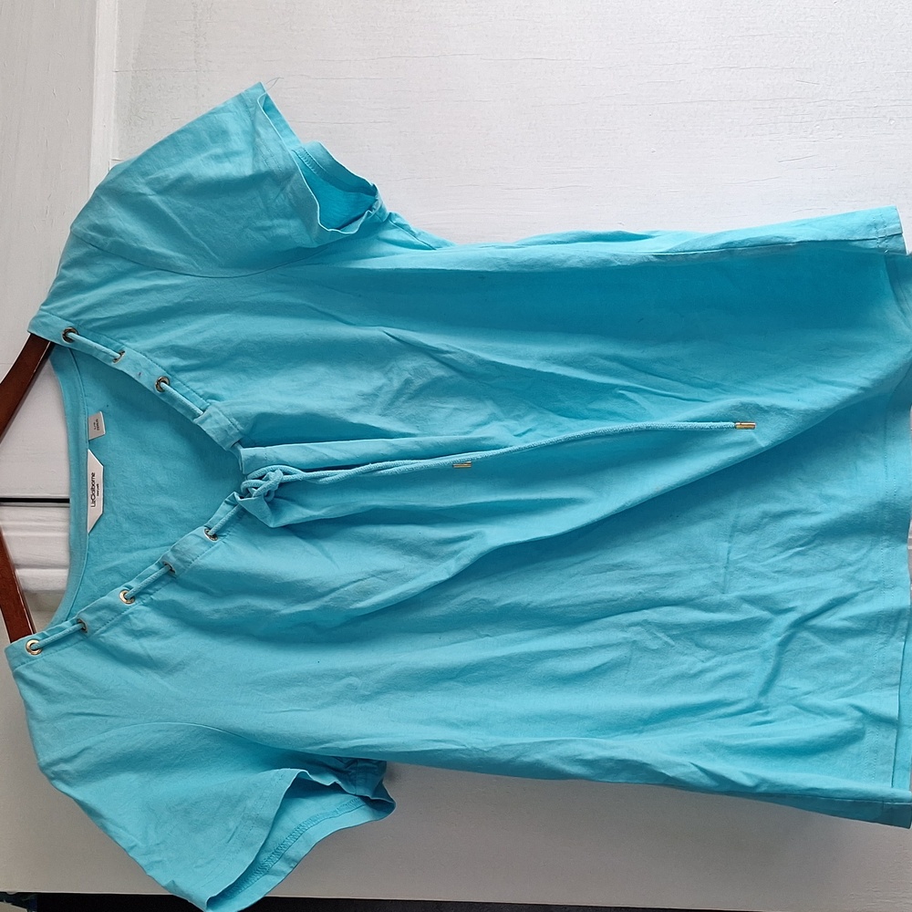 Liz Claiborne Blue Short Sleeve Top